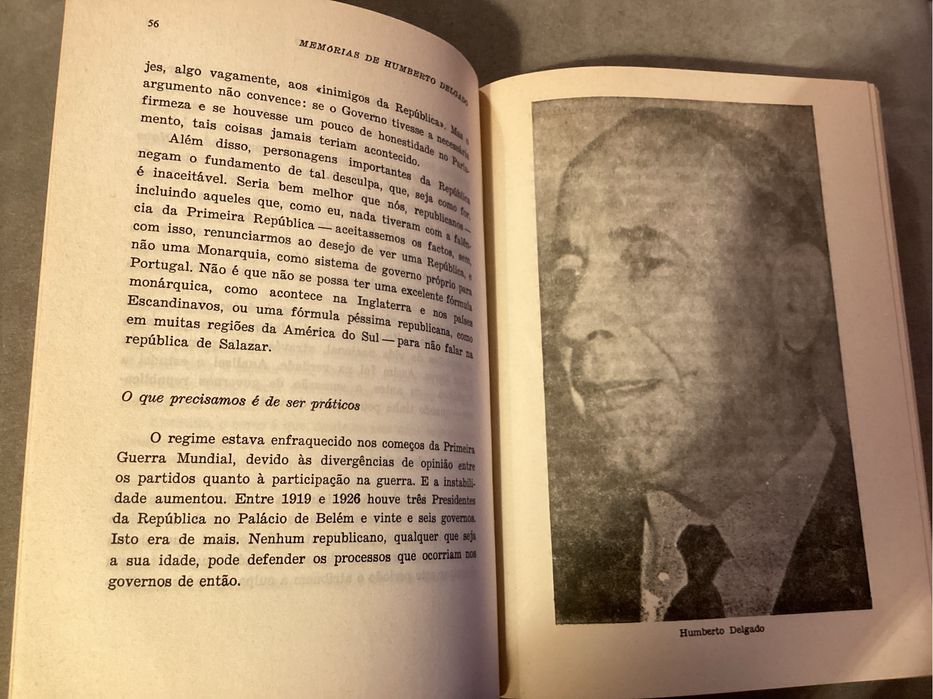 Livro “MEMÓRIAS” de Humberto Delgado. 1974 Compasso do tempo