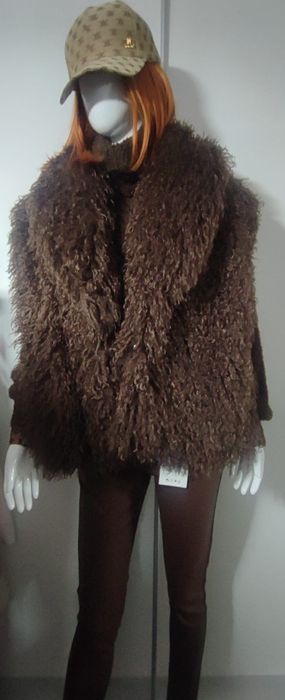 Kamizelka oversize Lama dlugi krecony włos Jakosc premium