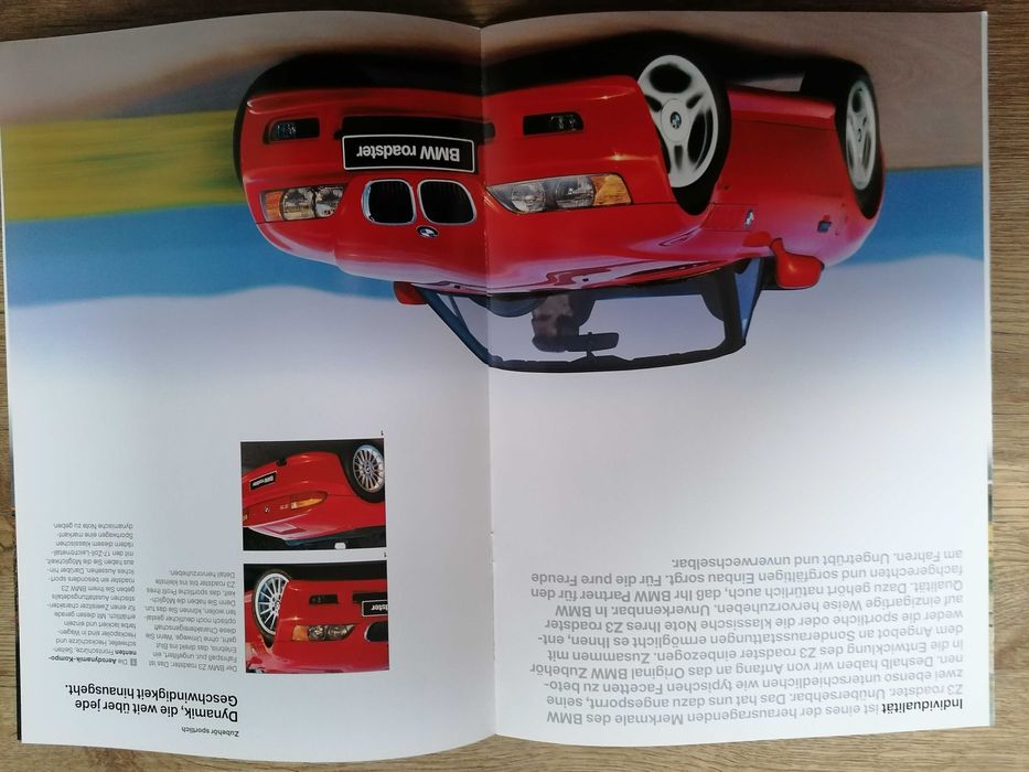 Prospekt BMW Z3 dodatki.