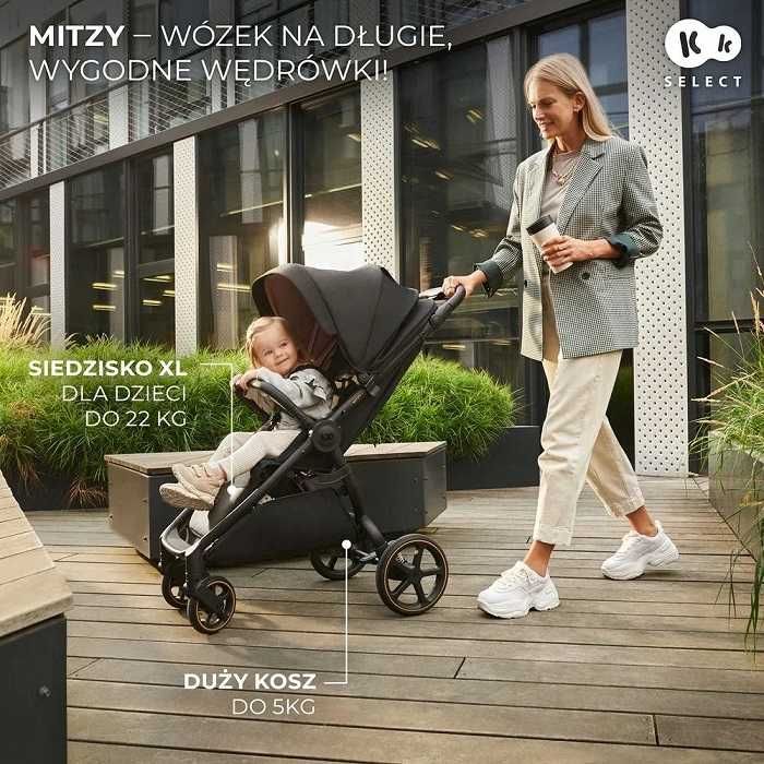 Wózek Spacerowy MITZY Kinderkraft Spacerówka TERENOWA Do 22kg