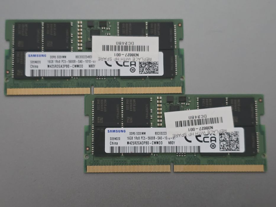 Memória 16GB DDR5 5600MHz Samsung SODIMM
