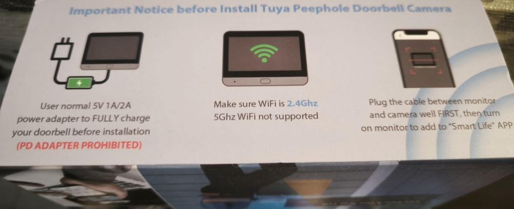 Olho mágico, óculo de porta WiFi novo
