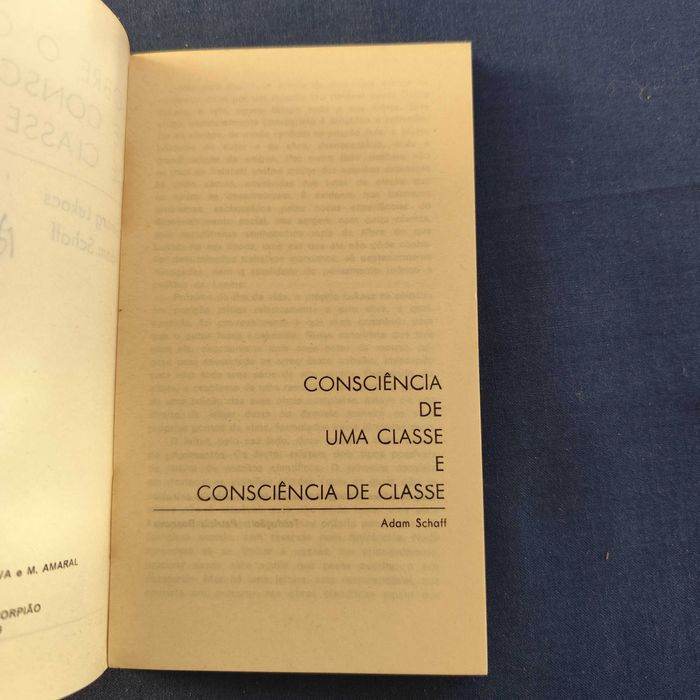 Georg Lukacs e Adam Schaff - Sobre o conceito de consciência de classe