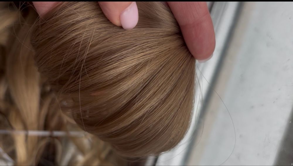 Волосся натуральне, люкс, фарбоване, б/в