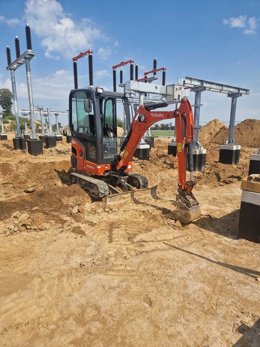 Wynajem minikoparki wozidla budowlanego zageszczarki koparki usługi koparko-ładowarką JCB 3CX