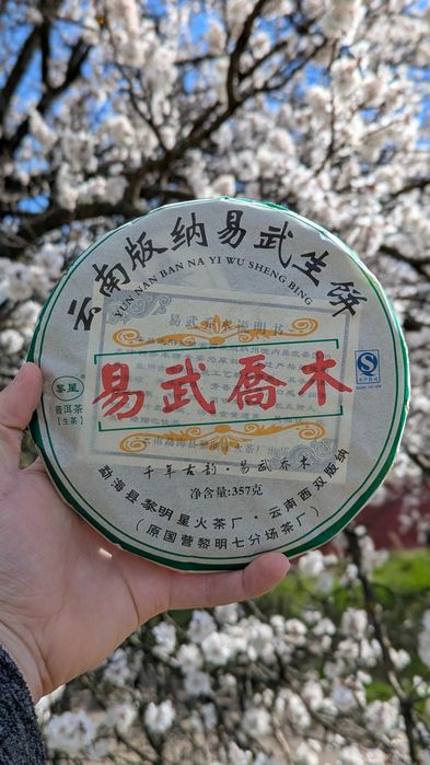 Китайський світлий чай Шен Пуер Іу Цяо Му (Yiwu), 357г