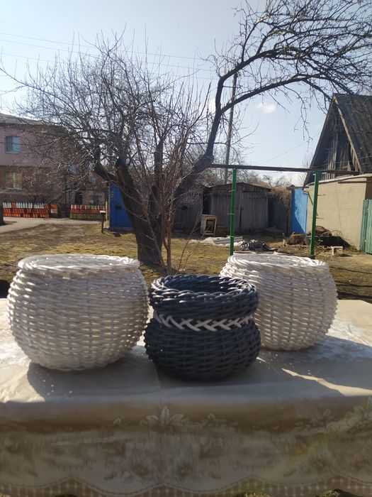 Кашпо з ротангу своїми руками
