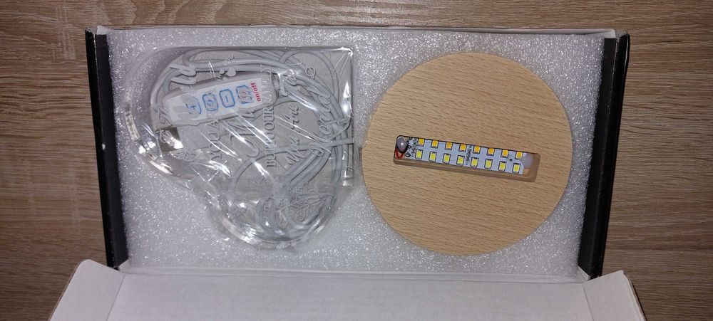 Lampka Serce na Biurko Statuetka Prezent dla Mamy