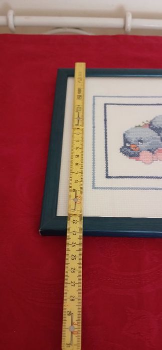 Quadro bordado a ponto cruz