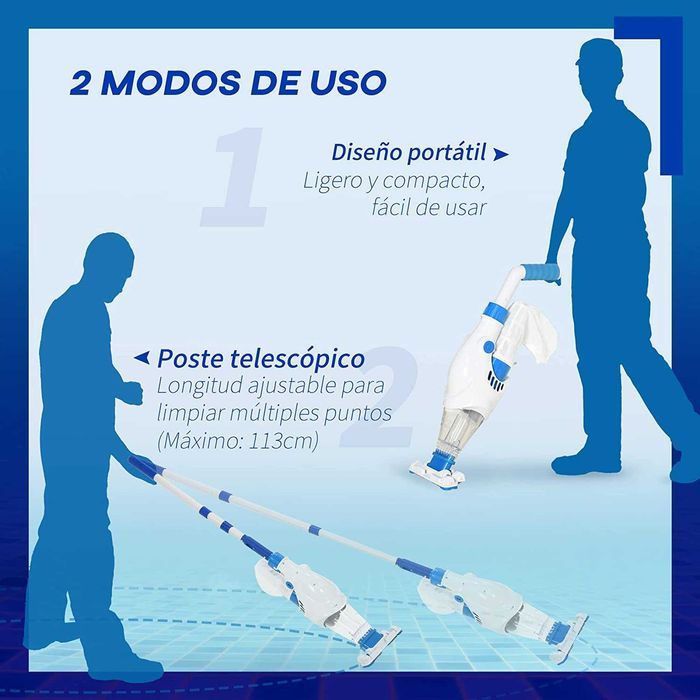 Outsunny - Aspirador de limpeza para piscina,  161 x 20 x 17 cm ,novo