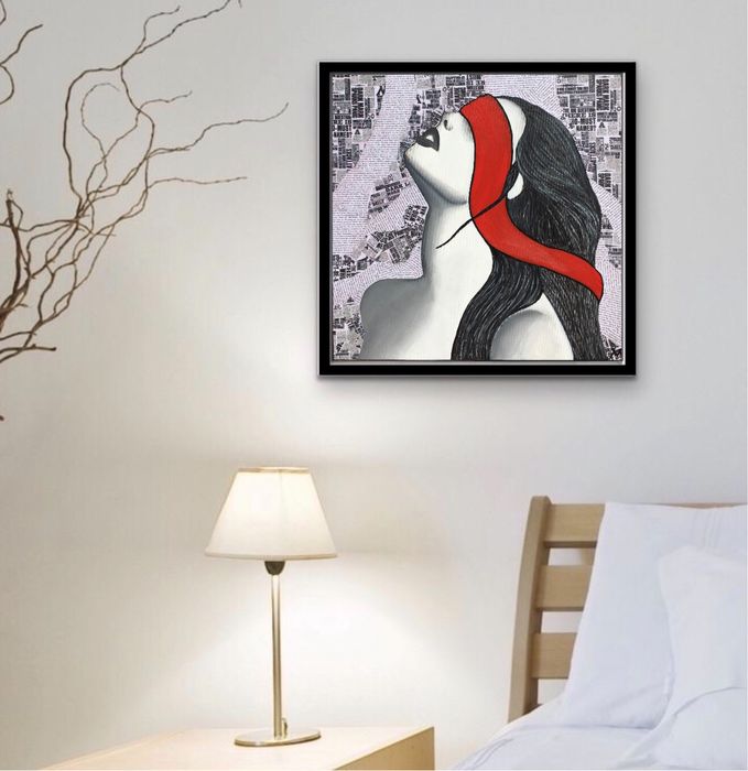 Quadro pintura “Blindspot” | 40x40 cm