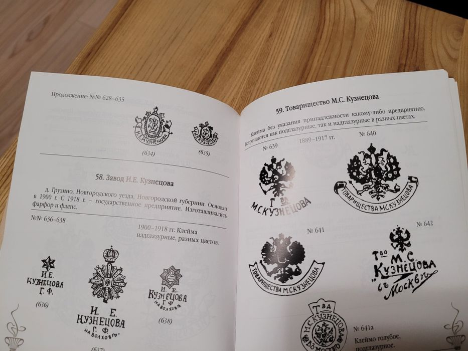 Katalog sygnatur porcelany carskiej Rosji