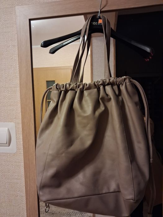 Torebka duża beżowa