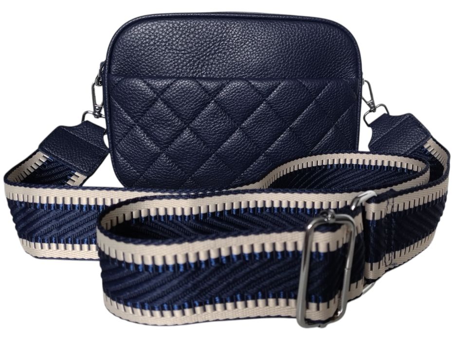 Torebka Damska Niebieska Mała Listonoszka Na Ramię