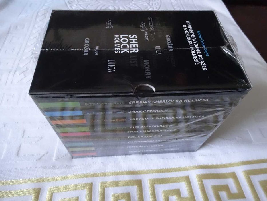 SHERLOCK HOLMES - Arthur Conan Doyle 9 Tomów_Wyd. kompletne Etui _NOWA