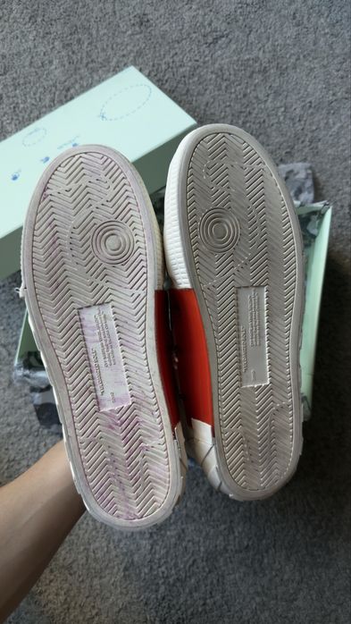 Off-White Low Vulcanized White Leather EU44