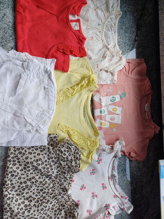 7 bluzeczek H&m Zara 92-104