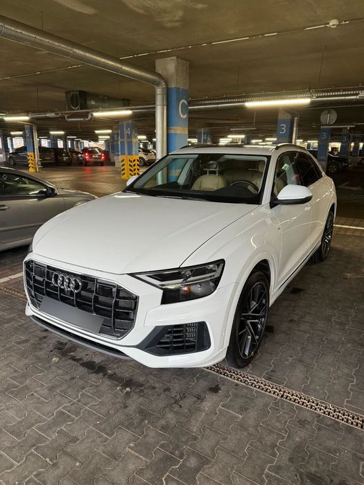 Audi Q8 Audi Q8 Audi Q8 55 TFSI quattro S‑Line • 2019 • Biały • PREMIUM