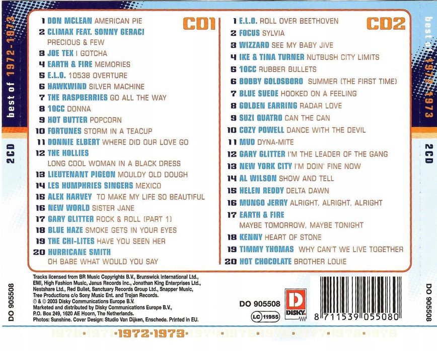 VA - Best Of '70 - 1972 - 1973 [2xCD] [EU]