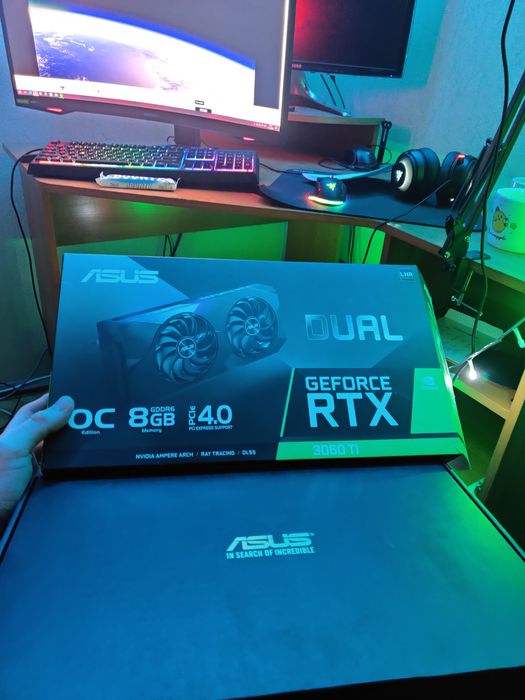 Asus RTX 3060ti dual LHR (не mini!) На укр гаранти