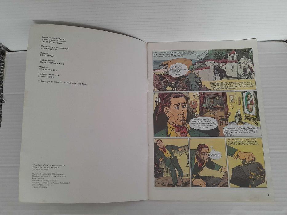 Komiks SKARB MAJÓW KAW 1989 wydanie 1 Tibor Cs. Horvath