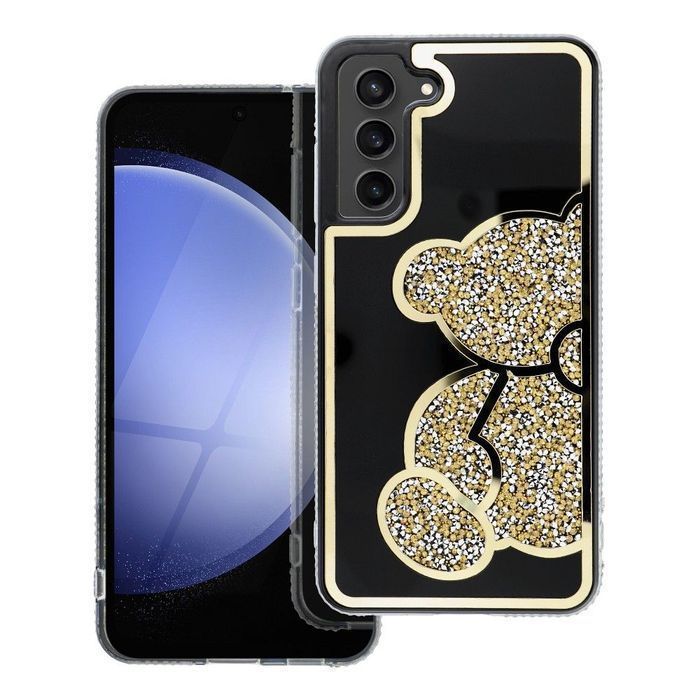 Futerał TEDDY BEAR do SAMSUNG S25 Ultra złoty