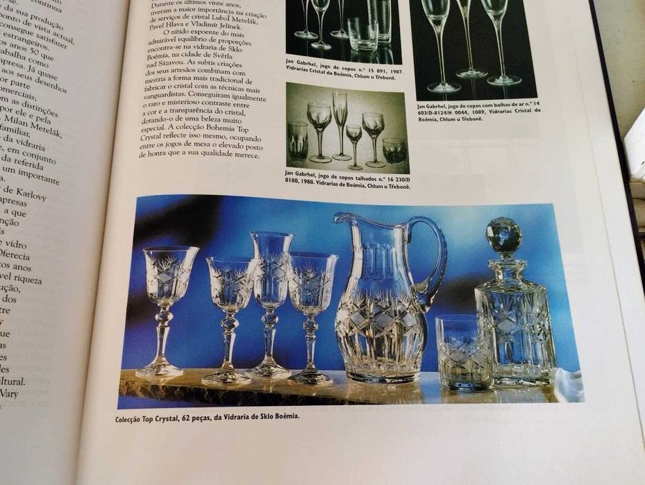 Serviço copos cristal 64 peças Bohemia