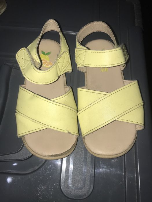 Sandalias menina, amarelas, 24,H&M