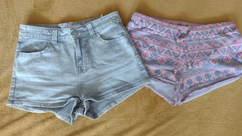 2 pary spodenek roz. S/.36 JEANS