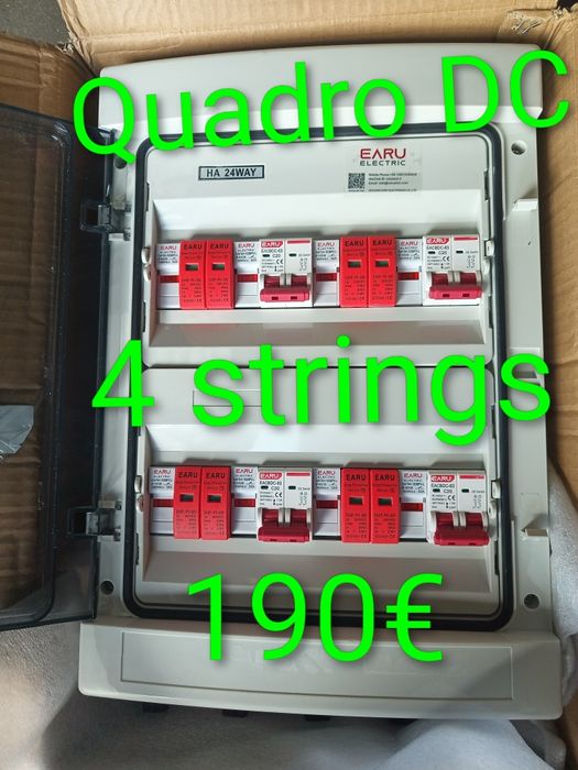 Kit proteção painéis solares fotovoltaicos quadro elétrico