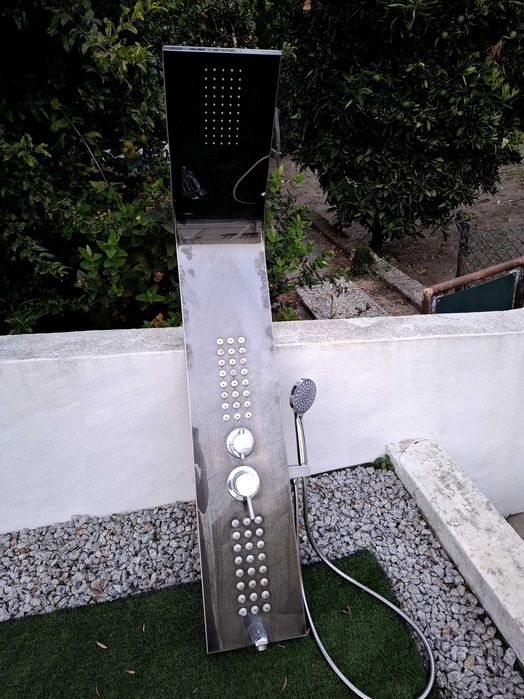 Coluna de duche cromada