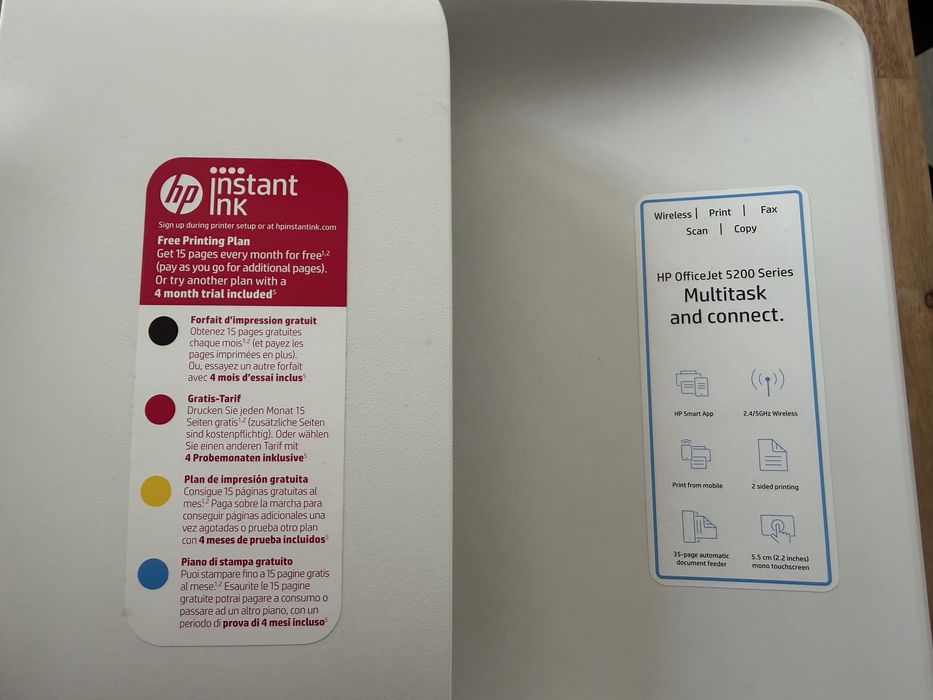 Impressora HP OfficeJet 5230 (Multifunções - Jato de Tinta) - Wi-fi