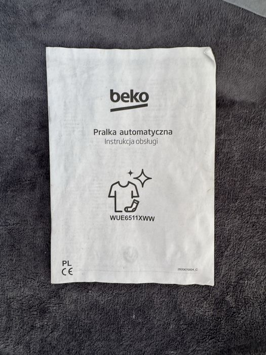 Pralka Beko WUE6511XWW 1000 obrotów SLIM 41,5 cm, 6 kg, sprawna, jak nowa – Łódź