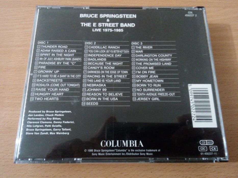 BRUCE SPRINGSTEEN & The E-Street Band - Live / 1975 a 85 3xCD