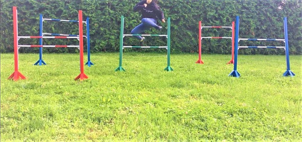 Ogrodowa przeszkoda jeździecka, hobby horse dla  dzieci