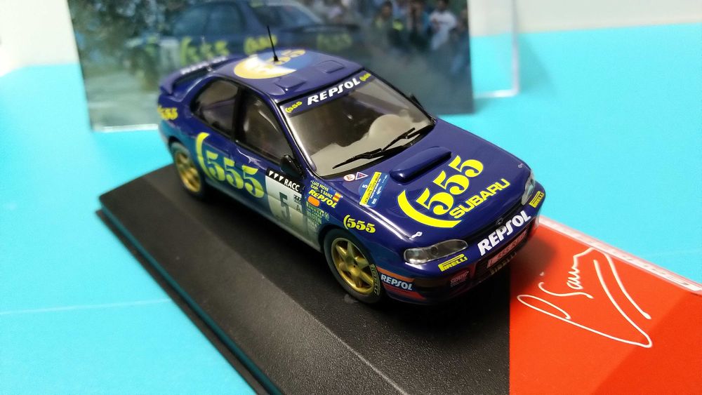 Subaru Impreza 555 #5 C. Sainz - Rali Catalunha 1995: Miniat esc 1/43