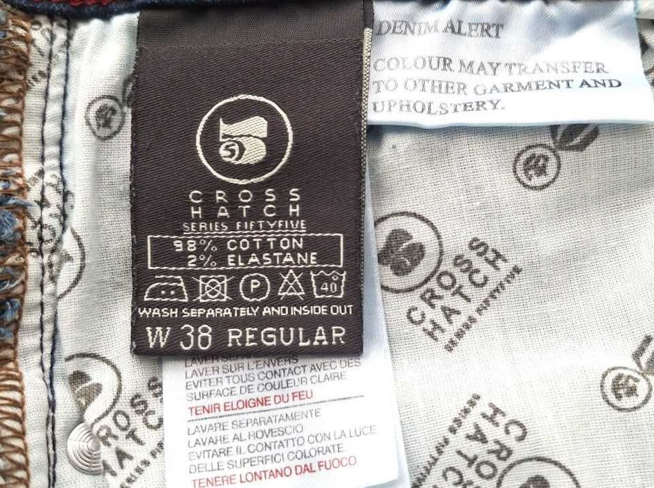 Crosshatch spodnie jeans - xxl - pas 106 - 110cm
