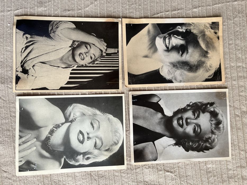 Postais antigos da Marilin Monrroe