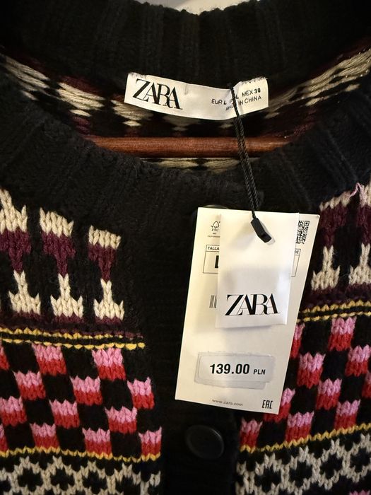 Nowy kolorowy sweter zara