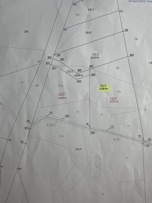 Sprzedam działke budowlaną Głowińsk 30arów, 2 km od Rypina
