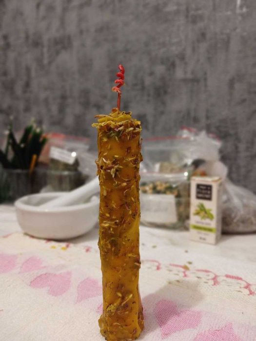 СВІЧКИ із заговором  та травами