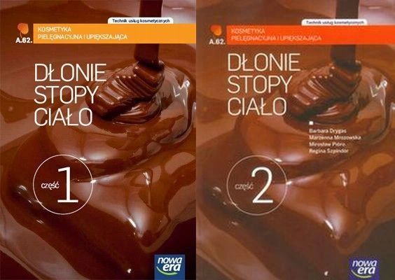 Wstęp Do Kosmetyki + Twarz Szyja + Dłonie Stopy 2T, nowe, 4 książki