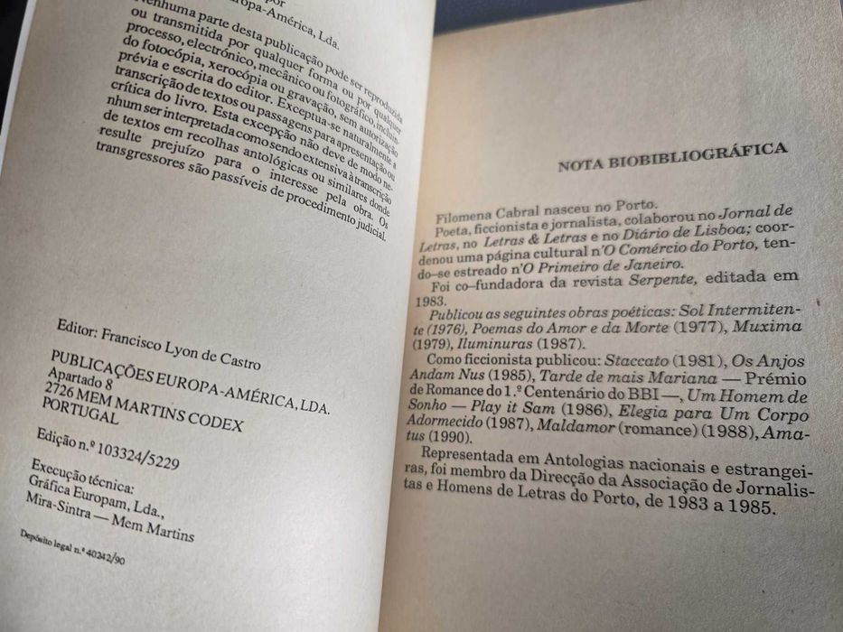 Obsidiana - Filomena Cabral