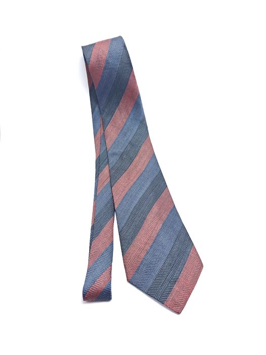 Ungaro Paris włoski lniany jedwabny krawat ady63