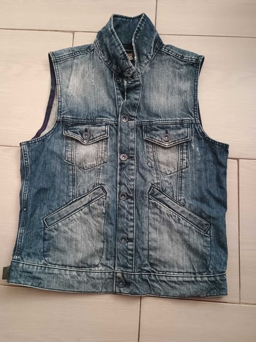 Kamizelka męska dżinsowa Mango