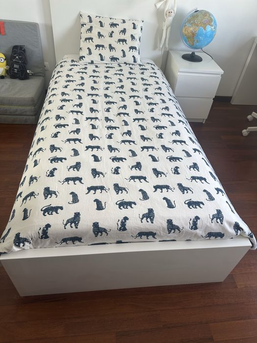 Cama Malm Branca IKEA 90x200cms