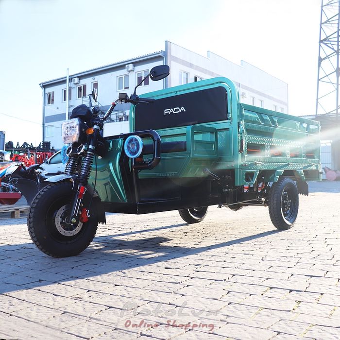 Електротрицикл вантажний FADA БІЗОН 1800W, зелений