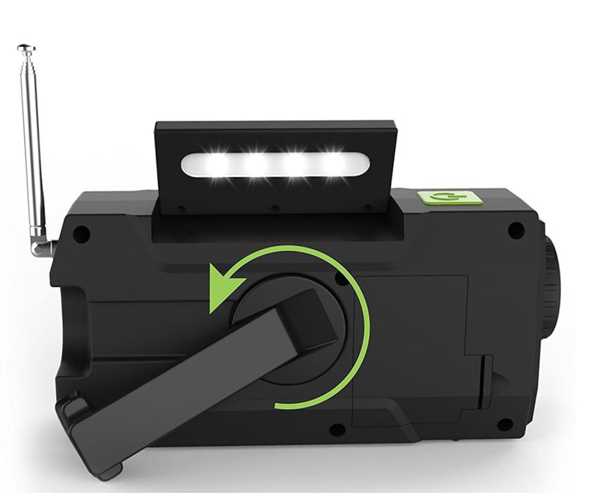 SAPE Radio solarne ogrodowe latarka ładowarka powerbank