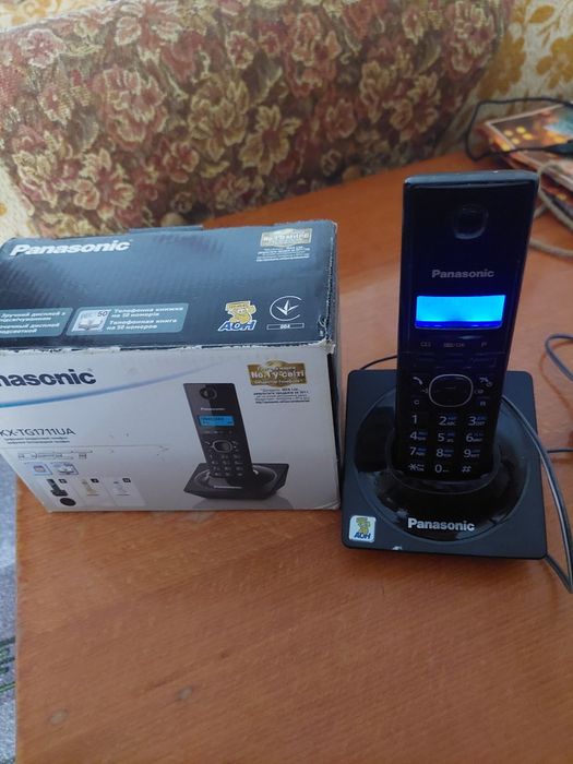 Радіотелефон DECT PANASONIC KX-TG1711UAB Black