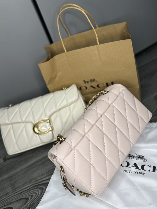 Сумка жіноча світла коач coach кроссбоди